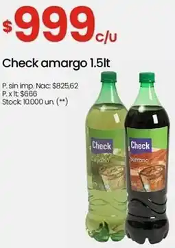Changomas Check amargo oferta