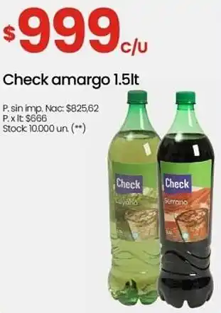 Changomas Check amargo oferta