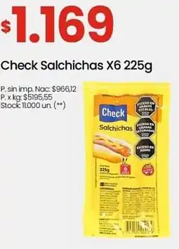 Changomas Check Salchichas oferta