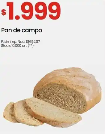 Changomas Pan de campo oferta