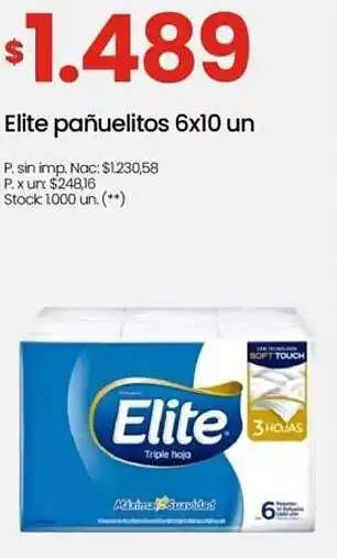 Changomas Elite pañuelitos oferta