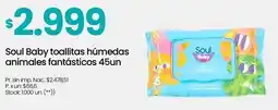 Changomas Soul Baby toallitas húmedas animales fantásticos oferta