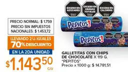 Carrefour Galletitas con chips de chocolate pepitos oferta