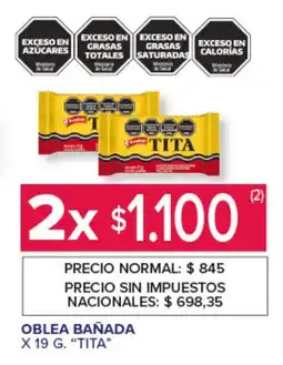 Carrefour Oblea bañada tita oferta