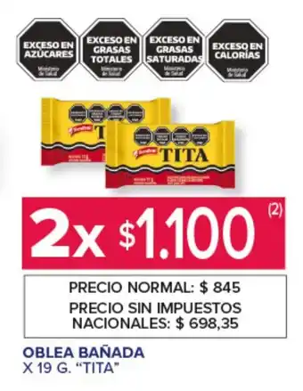 Carrefour Oblea bañada tita oferta