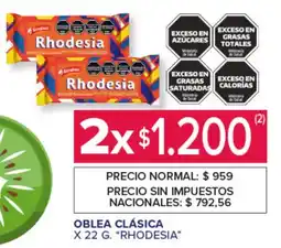 Carrefour Oblea clásica rhodesia oferta