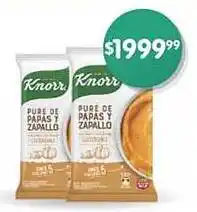 Supermercados Buenos Días Puré de papas KNORR listo mixto papa / zapallo oferta