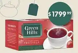 Supermercados Buenos Días Té negro GREEN HILLS sabor frutilla oferta