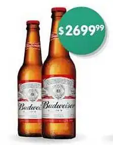 Supermercados Buenos Días Cerveza bot. Rubia Retornable BUDWEISER oferta