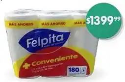 Supermercados Buenos Días Rollo de cocina FELPITA blanco 60 paños + conveniencia oferta