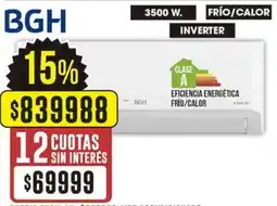 Coto BGH Aire acondicionado frío / calor BSI35WCGT oferta