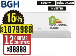 Coto BGH Aire acondicionado split frio/calor BS153WCGT oferta