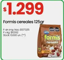 Changomas Formis cereales 125gr oferta