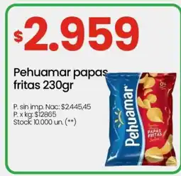 Changomas Pehuamar papas fritas 230gr oferta