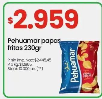 Changomas Pehuamar papas fritas 230gr oferta