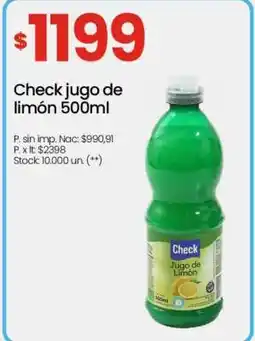 Changomas Check Jugo de Limón 500ml oferta