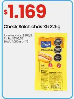 Changomas Check Salchichas X6 225g oferta