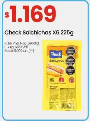 Changomas Check Salchichas X6 225g oferta