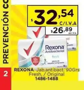 Hipermay Rexona Jab.antibact. Fresh. / Original 90grs oferta