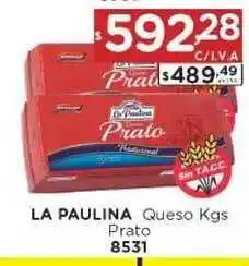Hipermay La Paulina Queso Prato Kgs oferta