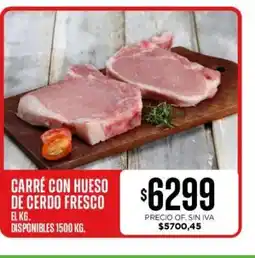 Supermercados Vea CARRÉ CON HUESO DE CERDO FRESCO oferta