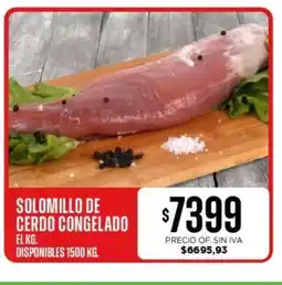 Supermercados Vea SOLOMILLO DE CERDO CONGELADO oferta