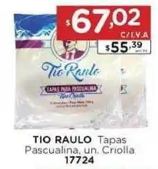 Hipermay Tio Raulo Tapas Pascualina Criolla un. oferta