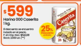 Changomas Harina 000 Caserita 1 kg oferta