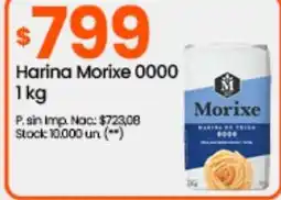Changomas HARINA MORIXE “0000” 1 kg oferta
