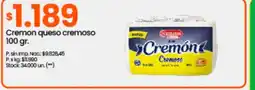 Changomas Cremon queso cremoso 100 gr oferta