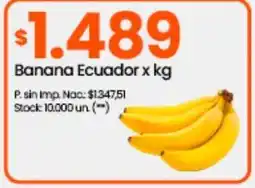 Changomas Banana Ecuador x kg oferta