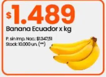 Changomas Banana Ecuador x kg oferta
