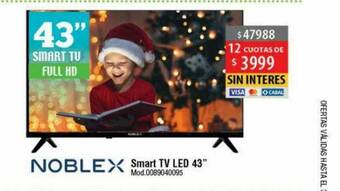Casa Silvia Noblex Smart Tv Led 43 oferta