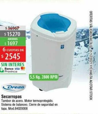 Casa Silvia Drean Secarropas oferta