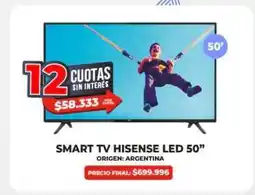 Supermayorista Vital SMART TV HISENSE LED 50” oferta