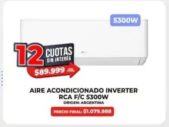 Supermayorista Vital Aire Acondicionado Inverter RCA F/C 5300W oferta