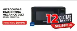 Supermayorista Vital Microondas Tramontina Mecánico 20LT oferta