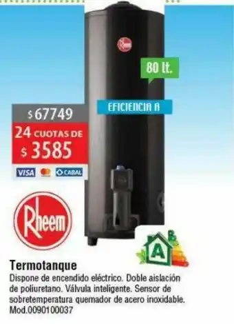Casa Silvia Termotanque Rheem oferta