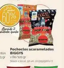 Jumbo Biggys Pochoclos Acaramelados x 60/120gr oferta