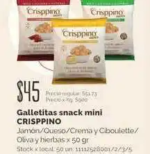 Jumbo Crisppino Galletitas Snack Mini x 50gr oferta