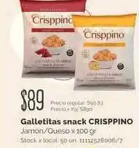 Jumbo Crisppino Galletitas Snack x 100gr oferta