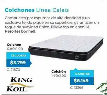 Colchones Linea Calais King Koil