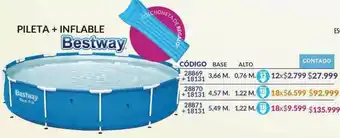 Pileta + Inflable Bestway