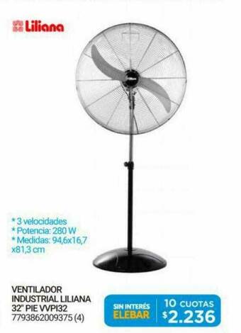 Punto Blu Ventilador Industrial Liliana 32 oferta