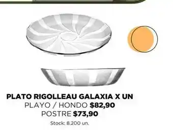 Super MAMI Plato Rigolleau Galaxia x Un Playo / Hondo O Postre oferta