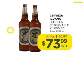 Super MAMI Iguana Cerveza Botella Retornable x 1.000cc oferta