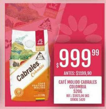 Supermercados Todo Café Molido Cabrales Colombia oferta