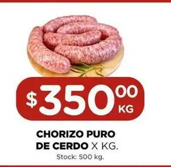 Super MAMI Chorizo Puro De Cerdo x Kg. oferta