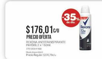 La Santé Rexona Antitranspirante Invisible oferta