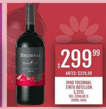 Supermercados Todo Vino Tocornal Tinto Botellon oferta